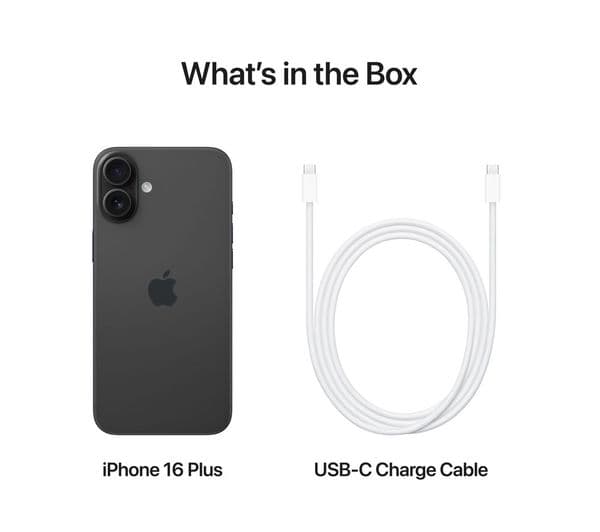 APPLE iPhone 16 Plus - 128 GB, Black - Image 9