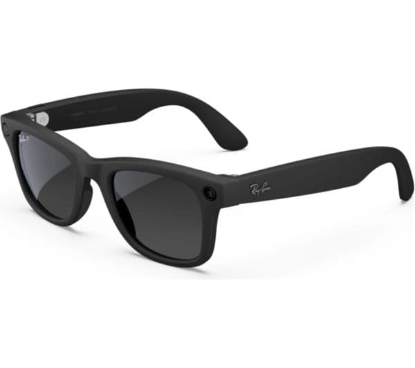 Ray-Ban Meta Wayfarer Gen 2 Smart Glasses Matte Black Polarised Gradient Graphite Large - Image 1