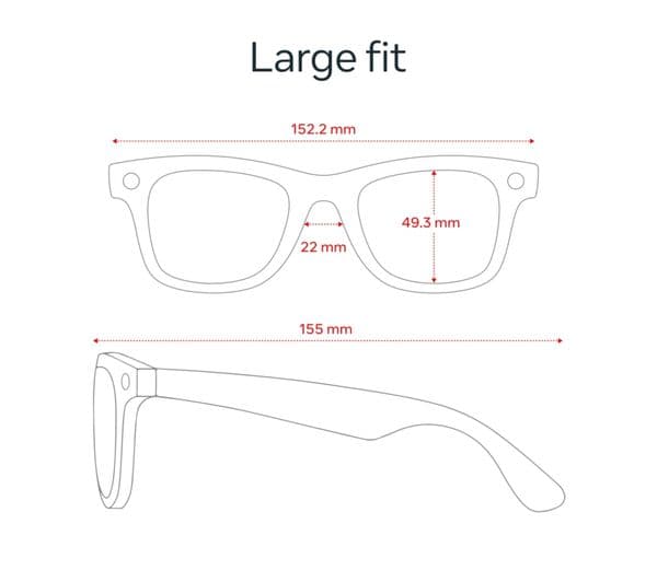 Ray-Ban Meta Wayfarer Gen 2 Smart Glasses Matte Black Polarised Gradient Graphite Large - Image 7