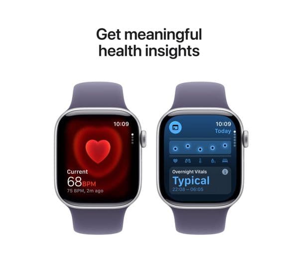 Apple Watch Series 11 Smartwatch 42mm Silver Aluminium Purple Fog Sport Band S/M - Image 5