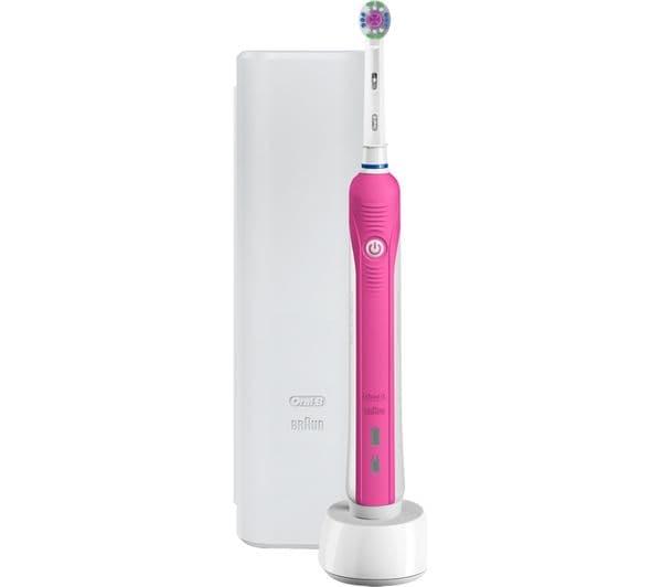 Oral-B CrossAction Pro 1 680 Electric Toothbrush Pink - Image 2