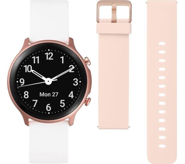 Doro 8370 Smartwatch Pink & White - Image 1