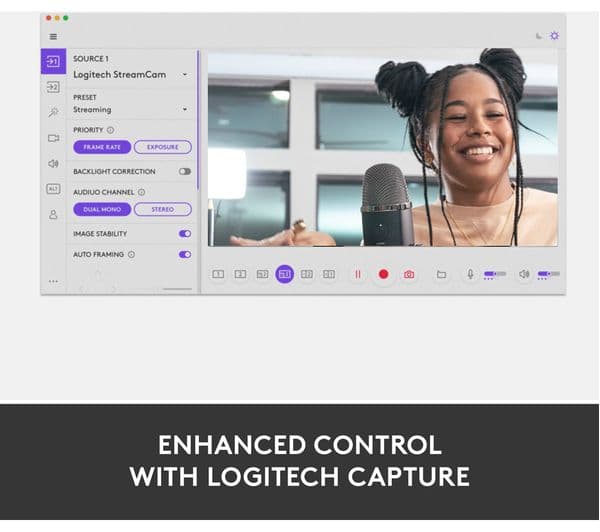 LOGITECH StreamCam Full HD USB-C Webcam - White - Image 8