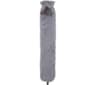 AROMA HOME Faux Fur Long Hot Water Bottle - Grey