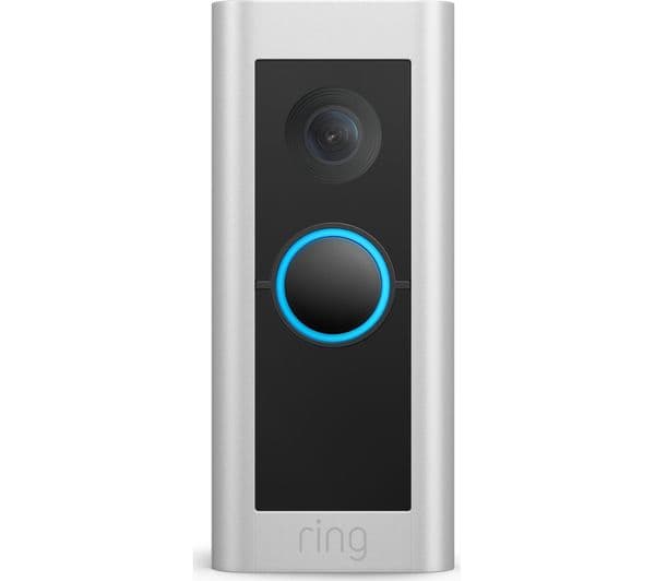 Ring Video Doorbell Pro 2 Hardwired Smart Doorbell 1536p HD Head-to-Toe Video Colour Night Vision Two-Way Talk