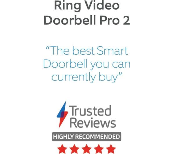 Ring Video Doorbell Pro 2 Hardwired Smart Doorbell 1536p HD Head-to-Toe Video Colour Night Vision Two-Way Talk - Image 3