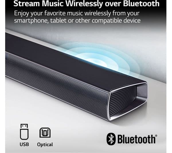 LG SQC1 2.1 Soundbar Black - Image 4