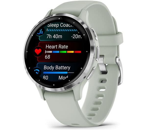 Garmin Venu 3S Smartwatch 41mm Silver & Sage Grey - Image 5