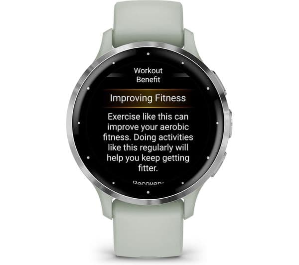 Garmin Venu 3S Smartwatch 41mm Silver & Sage Grey - Image 9