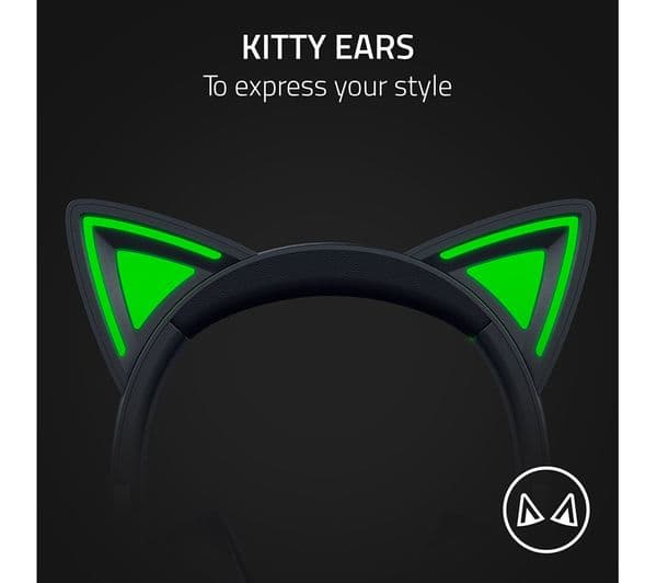 RAZER Kraken Kitty V2 Headphones Black - Image 2