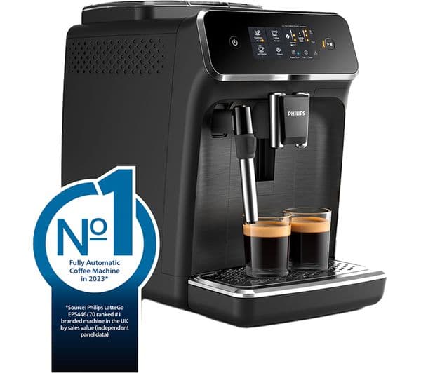 Philips Series 2200 EP2220/10 Bean to Cup Coffee Machine Black - Image 2