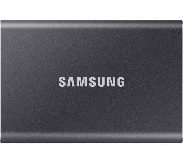 SAMSUNG T7 Portable External SSD - 4 TB, Grey - Image 1