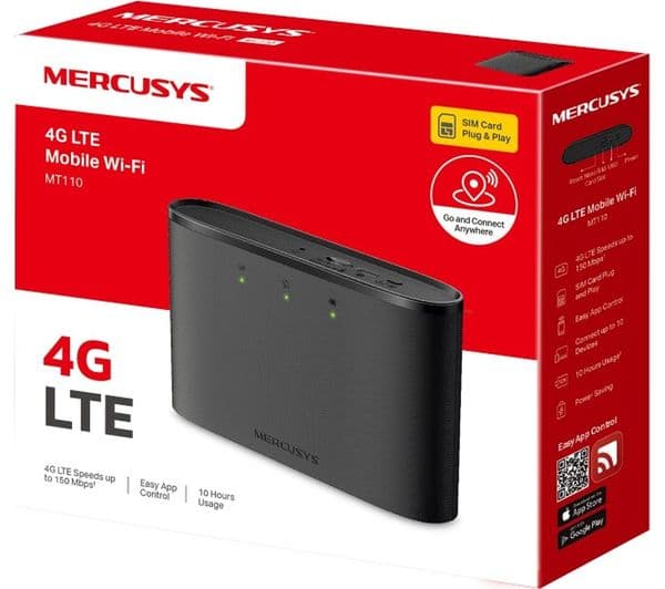 Mercusys MT110 4G LTE Router Black - Image 3