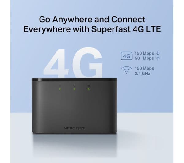 Mercusys MT110 4G LTE Router Black - Image 8