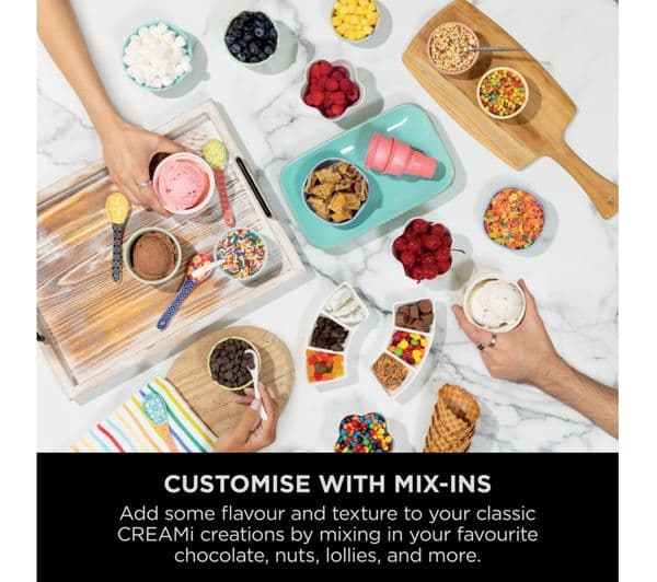 Ninja CREAMi Scoop & Swirl NC701UK 13-in-1 Ice Cream and Soft Serve Maker - Silver - Image 7