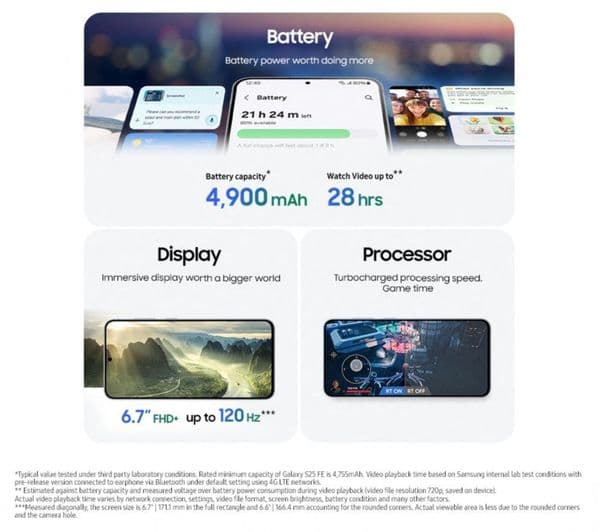 SAMSUNG Galaxy S25 FE - 256 GB, Navy Blue - Image 7