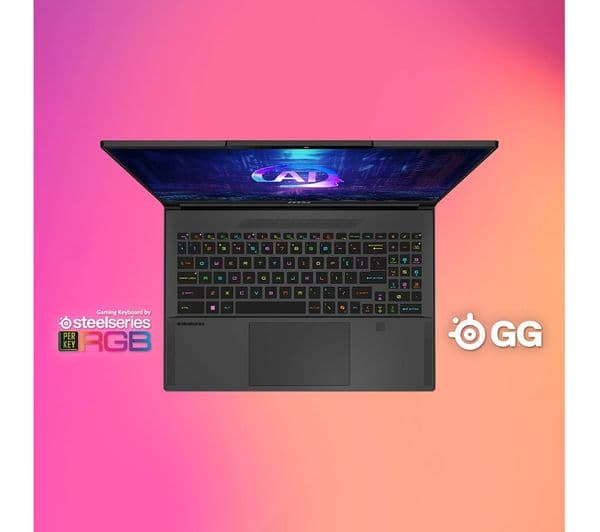 MSI Stealth A16 AI+ 16" Ryzen AI 9 RTX 4070 16GB 1TB Gaming Laptop Core Black - Image 5