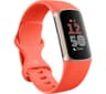Fitbit Charge 6 AMOLED Activity Tracker Wristband – Coral & Gold