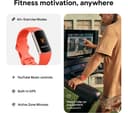Fitbit Charge 6 AMOLED Activity Tracker Wristband – Coral & Gold thumbnail 3