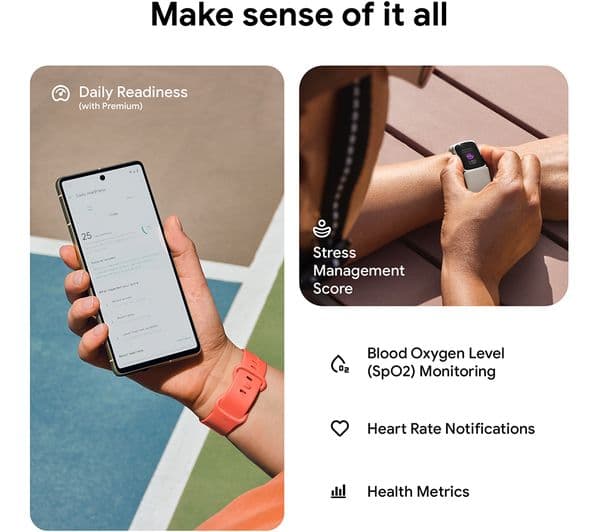 Fitbit Charge 6 AMOLED Activity Tracker Wristband – Coral & Gold - Image 4