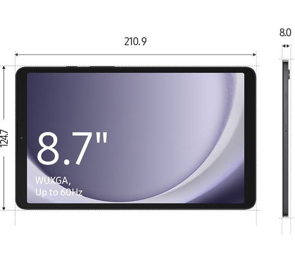 SAMSUNG Galaxy Tab A9 8.7" Wi-Fi Tablet - 128 GB, 8 GB RAM, Graphite - Image 3