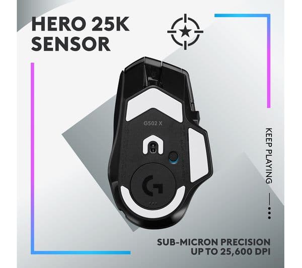 Logitech G502 X Plus Lightspeed Wireless Gaming Mouse Black - Image 4