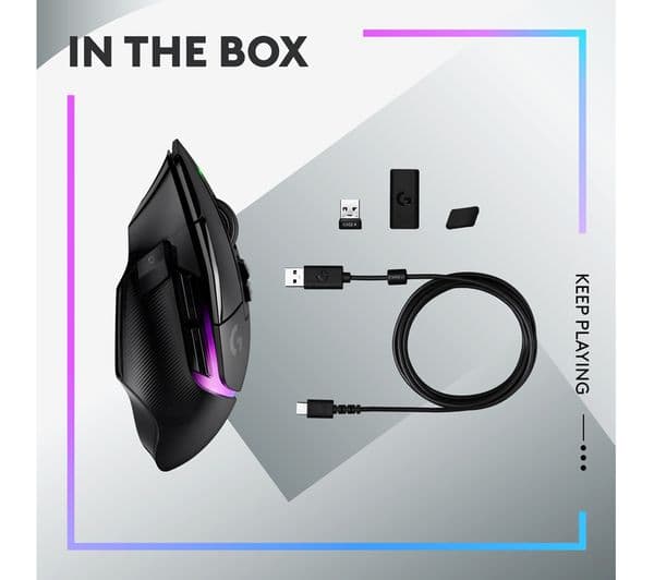Logitech G502 X Plus Lightspeed Wireless Gaming Mouse Black - Image 9