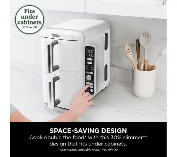 Ninja Double Stack XL SL400UKWH Air Fryer White - Image 3