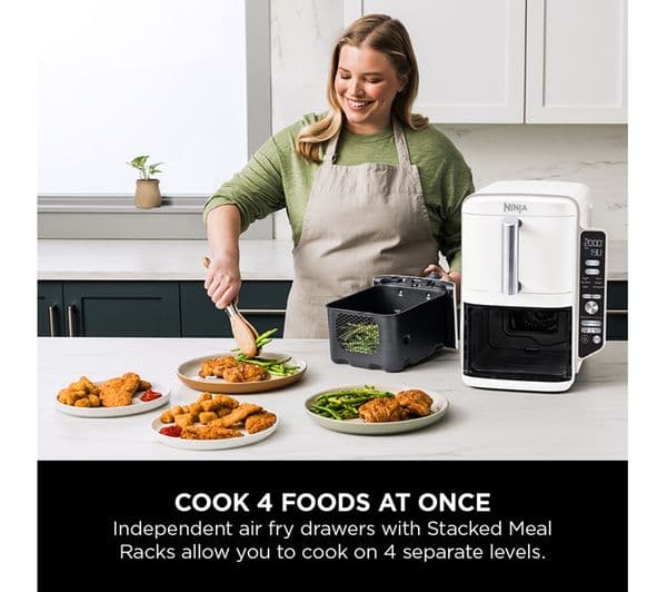 Ninja Double Stack XL SL400UKWH Air Fryer White - Image 4