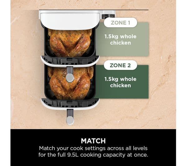 Ninja Double Stack XL SL400UKWH Air Fryer White - Image 8