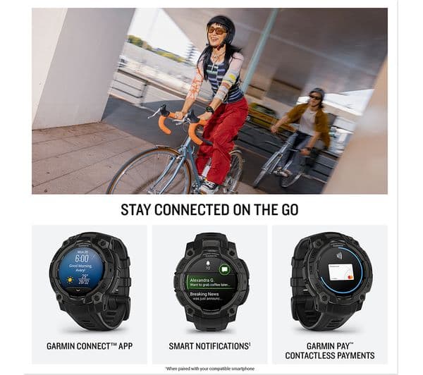 Garmin Instinct 3 AMOLED Smartwatch 45mm Black - Image 4