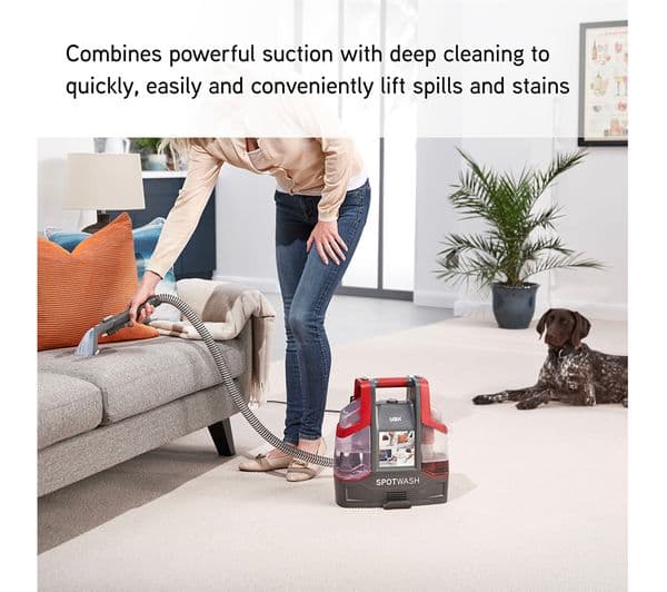 Vax SpotWash CDCW-CSXS Carpet Cleaner Graphite & Red - Image 3