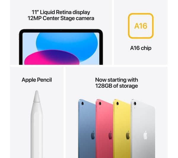 Apple iPad 11" 256GB Silver - Image 6