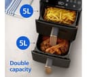 Philips 4000 Series NA462/79 Stacked Dual Basket Air Fryer Black & Copper thumbnail 4