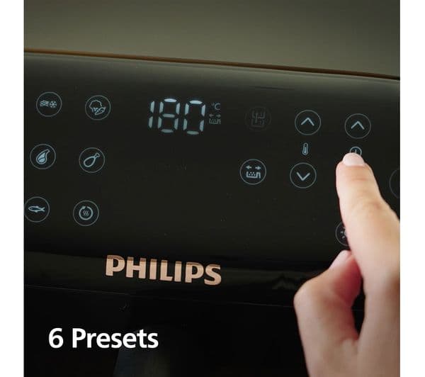 Philips 4000 Series NA462/79 Stacked Dual Basket Air Fryer Black & Copper - Image 7