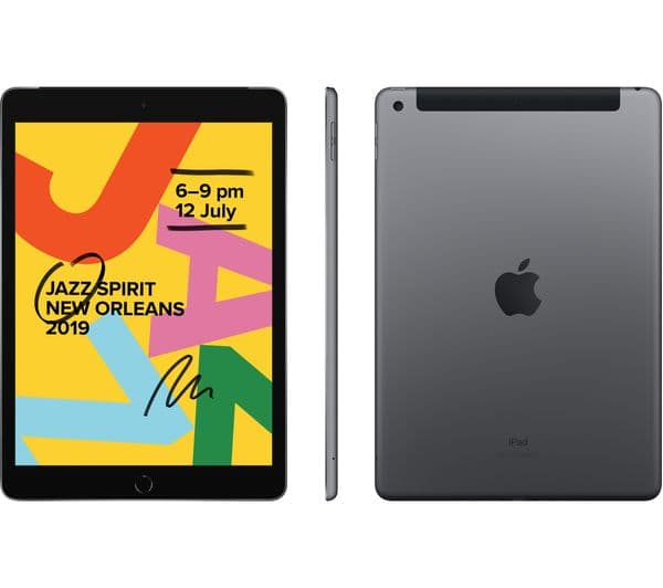 APPLE 10.2" iPad Cellular (2019) - 32 GB, Space Grey - Image 4