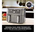 Ninja MAX 6-in-1 Dual Zone DZ400UK Air Fryer Gun Metal Grey thumbnail 2