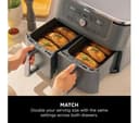 Ninja MAX 6-in-1 Dual Zone DZ400UK Air Fryer Gun Metal Grey thumbnail 4