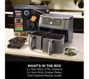 Ninja MAX 6-in-1 Dual Zone DZ400UK Air Fryer Gun Metal Grey thumbnail 9