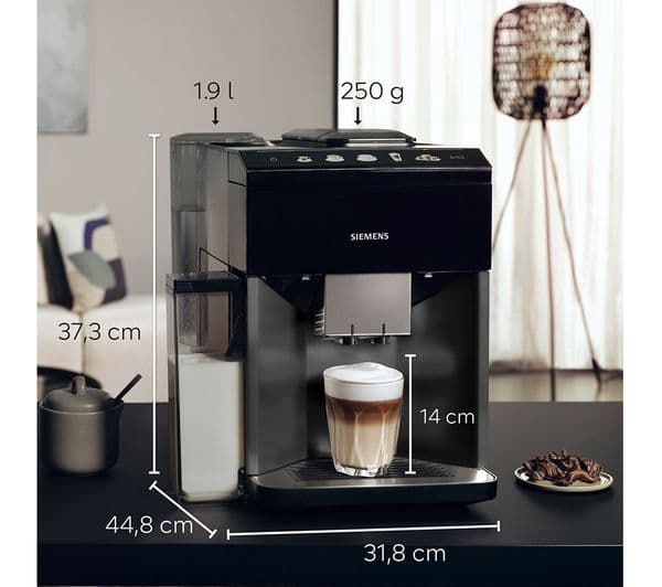 Siemens EQ500 TQ515GB9 Bean to Cup Coffee Machine Piano Black - Image 2