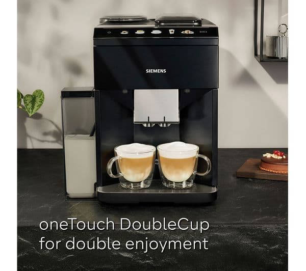 Siemens EQ500 TQ515GB9 Bean to Cup Coffee Machine Piano Black - Image 3
