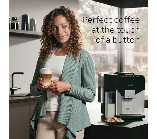 Siemens EQ500 TQ515GB9 Bean to Cup Coffee Machine Piano Black - Image 4