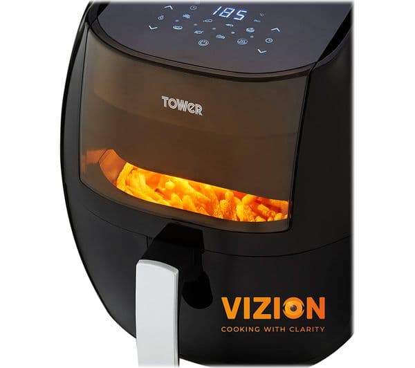 TOWER Vortx Vizion T17072 Air Fryer - Black - Image 4