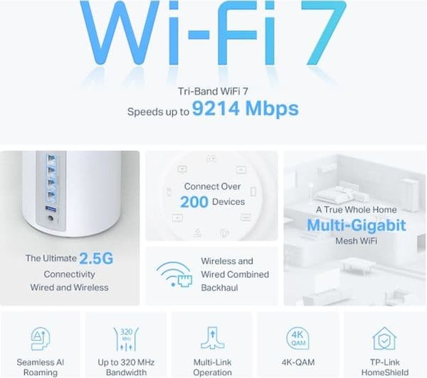 TP-Link Deco BE65 WiFi System Triple Pack - Image 3