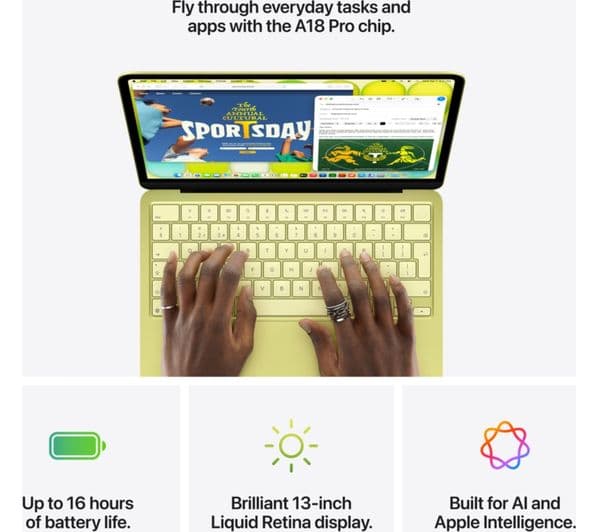 Apple MacBook Neo 13" A18 Pro 512GB Silver - Image 3