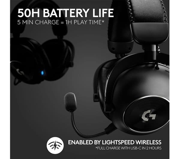 Logitech PRO X 2 Wireless Headphones Black - Image 3