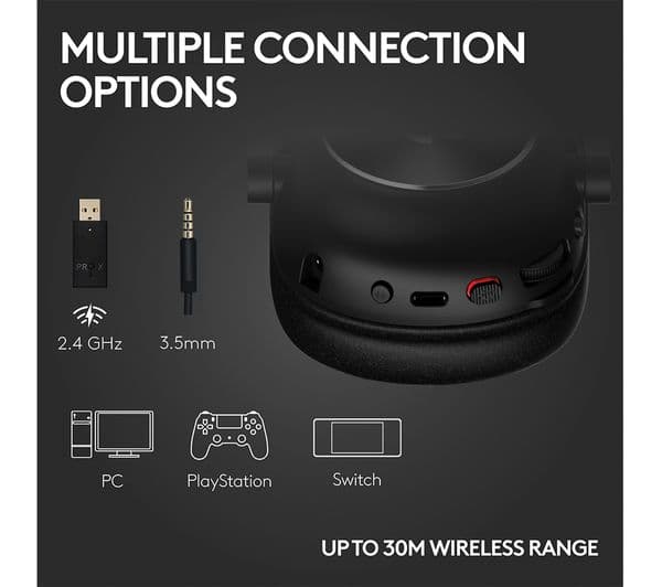 Logitech PRO X 2 Wireless Headphones Black - Image 5