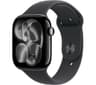 Apple Watch Series 11 Smartwatch 46mm Jet Black Aluminium Black Sport Band M/L