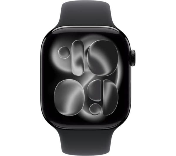 Apple Watch Series 11 Smartwatch 46mm Jet Black Aluminium Black Sport Band M/L - Image 2