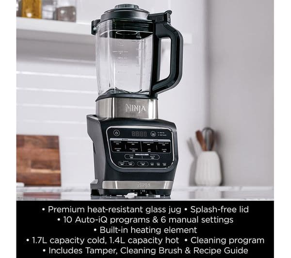 NINJA HB150UK Hot & Cold Blender & Soup Maker - Black - Image 8